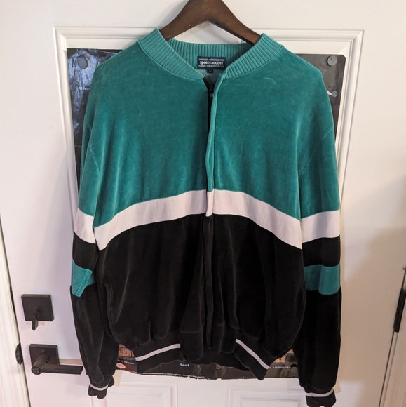 Vintage Velour Track Jacket - Picture 1 of 5